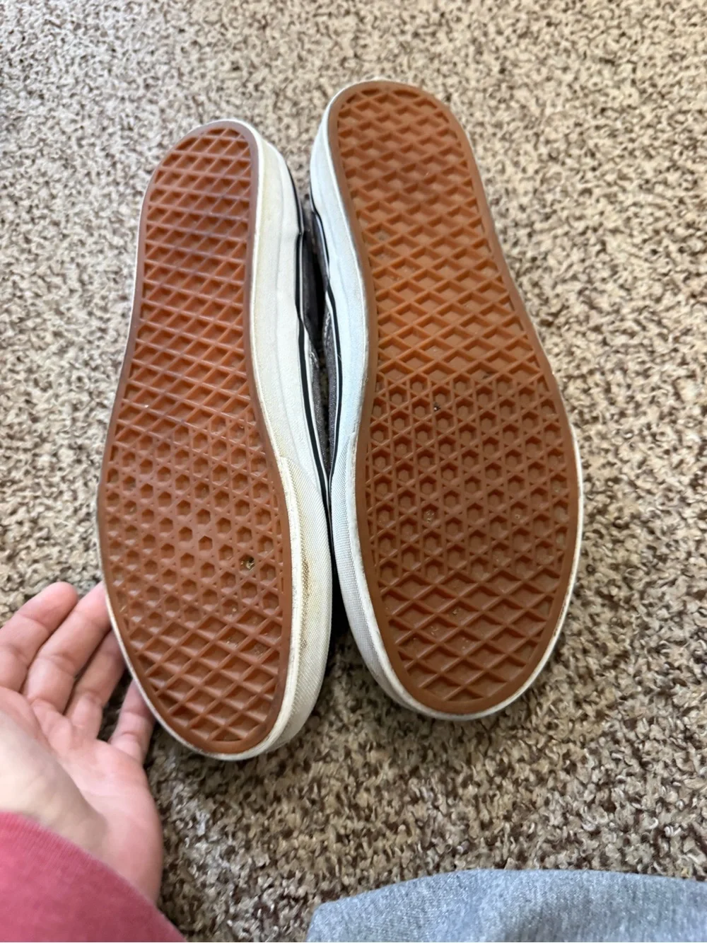 Vans Slip-On Canvas Loafers in Charcoal Gray